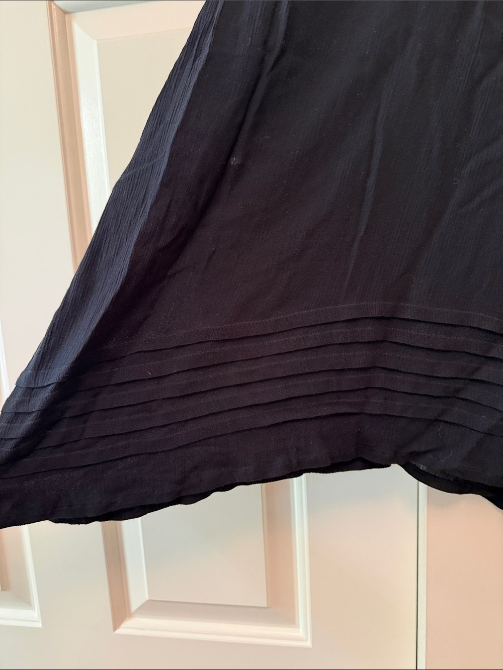 Kaktus Black Boho Peasant Tunic with Tassel Tie - Picture 5 of 7
